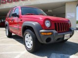 2004 Flame Red Jeep Liberty Sport #28723745