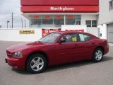 2009 Inferno Red Crystal Pearl Dodge Charger SE #28723519