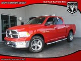 2010 Flame Red Dodge Ram 1500 Big Horn Crew Cab #28723389