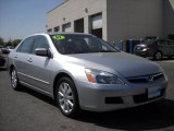 2007 Alabaster Silver Metallic Honda Accord EX-L V6 Sedan #28723458