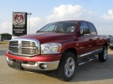 2008 Inferno Red Crystal Pearl Dodge Ram 1500 Lone Star Edition Quad Cab #28753291