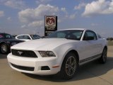 2010 Performance White Ford Mustang V6 Premium Coupe #28753294