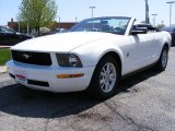 2009 Performance White Ford Mustang V6 Convertible #28758965