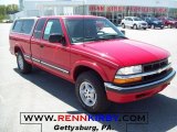 2003 Victory Red Chevrolet S10 LS Extended Cab 4x4 #28759424