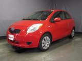 2008 Absolutely Red Toyota Yaris 3 Door Liftback #28802313