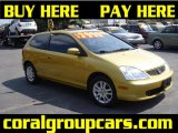 2002 Yellow Pearl Metallic Honda Civic Si Hatchback #28875347