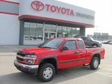 2008 Victory Red Chevrolet Colorado LT Extended Cab 4x4 #28936642