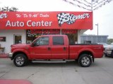 2004 Dark Toreador Red Metallic Ford F250 Super Duty Lariat Crew Cab 4x4 #28936810