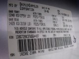 2007 Nitro Color Code for Bright Silver Metallic - Color Code: PS2
