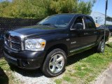 2008 Brilliant Black Crystal Pearl Dodge Ram 1500 Laramie Quad Cab 4x4 #29005251