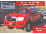 2005 Radiant Red Toyota Tacoma Access Cab 4x4 #29097462