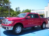 2010 Red Candy Metallic Ford F150 Lariat SuperCrew 4x4 #29137558