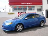 2004 Electric Blue Saturn ION Red Line Quad Coupe #29201055