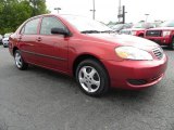 2008 Impulse Red Pearl Toyota Corolla CE #29201224