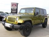 2008 Rescue Green Metallic Jeep Wrangler Unlimited Sahara 4x4 #29201236