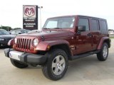 2007 Red Rock Crystal Pearl Jeep Wrangler Unlimited X #29201240