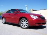 2008 Inferno Red Crystal Pearl Chrysler Sebring Touring Convertible #29200985