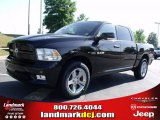 2010 Brilliant Black Crystal Pearl Dodge Ram 1500 Sport Crew Cab #29266188