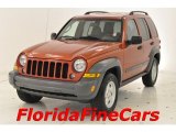 2005 Inferno Red Crystal Pearl Jeep Liberty Sport #29266077