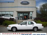 Vibrant White Ford Crown Victoria in 2007