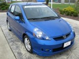 2007 Vivid Blue Pearl Honda Fit Sport #29266667