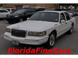 Ivory White Pearl Lincoln Town Car in 1995
