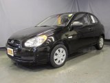 2007 Ebony Black Hyundai Accent GS Coupe #29342703