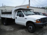 2000 Oxford White Ford F450 Super Duty XL Crew Cab Dump Truck #29404559