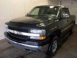 2002 Forest Green Metallic Chevrolet Silverado 2500 LS Extended Cab 4x4 #29404382