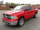 2010 Flame Red Dodge Ram 1500 Big Horn Crew Cab 4x4 #29404682