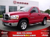 Flame Red Dodge Ram 1500 in 2006