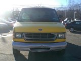 Yellow Ford E Series Van in 1996