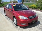 2004 Impulse Red Toyota Corolla S #29439266