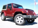 2007 Red Rock Crystal Pearl Jeep Wrangler Sahara 4x4 #29438770