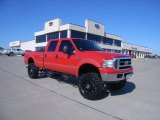 2006 Red Clearcoat Ford F250 Super Duty XLT Crew Cab 4x4 #29439279