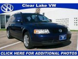 2001 Indigo Blue Pearl Volkswagen Passat GLS V6 Wagon #29536952