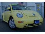 2000 Yellow Volkswagen New Beetle GLS Coupe #29536753