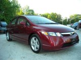 2007 Tango Red Pearl Honda Civic EX Sedan #29599587
