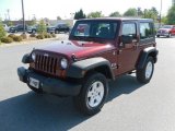 2009 Red Rock Crystal Pearl Coat Jeep Wrangler X 4x4 #29669416