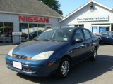 2000 Atlantic Blue Metallic Ford Focus LX Sedan #29669277