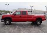 2004 Victory Red Chevrolet Silverado 3500HD LS Extended Cab 4x4 Dually #29669386