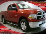 2009 Inferno Red Crystal Pearl Dodge Ram 1500 SLT Quad Cab 4x4 #29668813