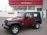2008 Red Rock Crystal Pearl Jeep Wrangler X 4x4 #29668822