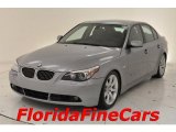 2007 Silver Grey Metallic BMW 5 Series 550i Sedan #29668851