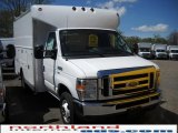 2010 Oxford White Ford E Series Cutaway E350 Commercial Utility #29668748