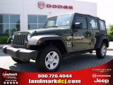 2009 Jeep Green Metallic Jeep Wrangler Unlimited X #29723795