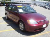 2003 Radiant Ruby Pearl Honda Civic LX Sedan #29762642