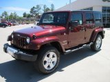 2010 Red Rock Crystal Pearl Jeep Wrangler Unlimited Sahara 4x4 #29762588