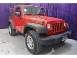 2009 Flame Red Jeep Wrangler X 4x4 #29762420