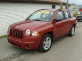2008 Inferno Red Crystal Pearl Jeep Compass Sport #29899685